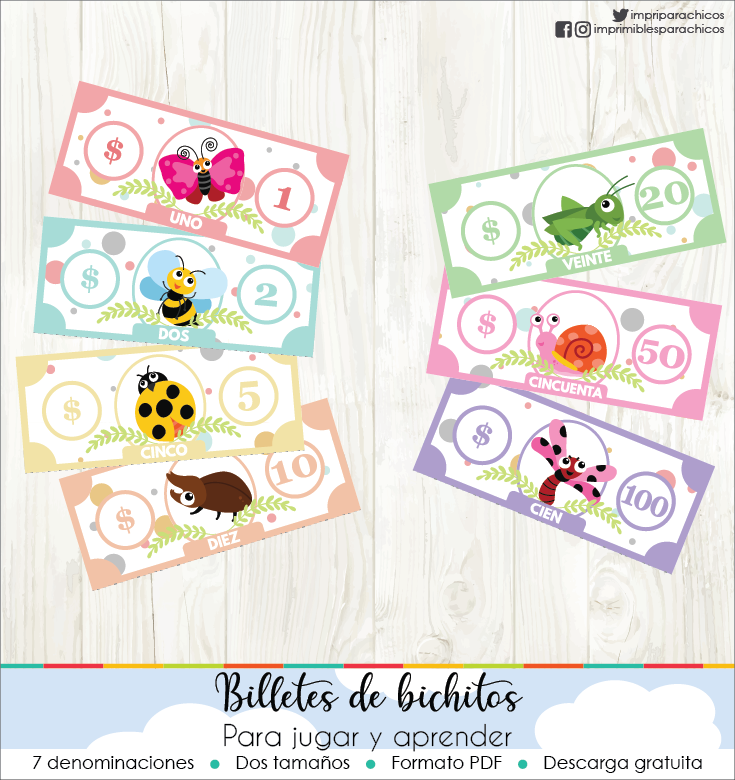 Billetes de bichitos